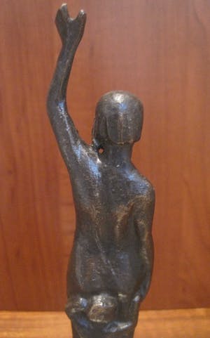 Brons (Onbekend) - Moeder met kind achter zich. kopen? Bied vanaf 40!