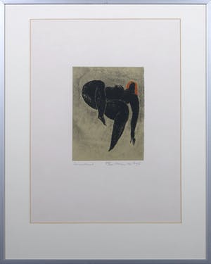 Marius van Beek - Litho, Zonnevrouw - Ingelijst kopen? Bied vanaf 1!