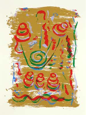 Wim Drion - Litho, Zonder titel verkocht voor € 1!