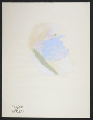 Rudolf van Hees - Gouache en pastel op papier, Eugène Ionesco kopen? Bied vanaf 1!