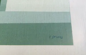 Vittorio Stoppa - strand Knokke | offsetlitho - ingelijst kopen? Bied vanaf 19!