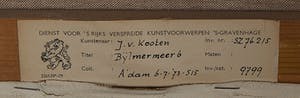 Rits van Kooten - Bijlermeer VI, 1973 - Acrylverf en inkt op doek - BKR Amsterdam - GROOT WERK kopen? Bied vanaf 40!