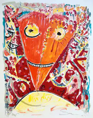 Egill Jacobsen - Vliegerhoofd, litho (groot) kaufen? Bieten Sie von 325!