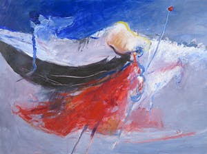 Franscz Witte - Acryl op papier, Zonder titel kopen? Bied vanaf 1!