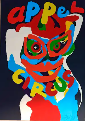 Karel Appel - Houtsnede: Circus - 1978 vendu pour 699€ !
