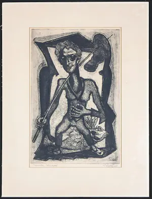 Hans van Dokkum - en anderen, Lot van 10 etsen/litho's door verschillende kunstenaars kopen? Bied vanaf 40!