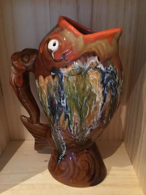 Vallauris Keramiek - Vintage pichet VIS kopen? Bied vanaf 10!