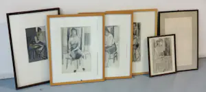 AcheterJanus Nuiten - Lot van 6 werken op papier, Vrouwfiguren? Enchérissez de 40!