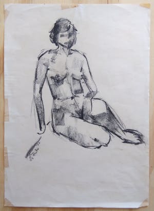 Niet of onleesbaar gesigneerd - Naakt Pastelkrijt. kopen? Bied vanaf 10!