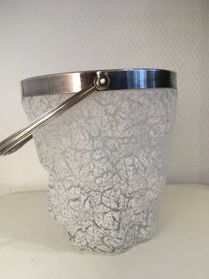 WMF - Frosted glas, verzilverde ijsemmer kopen? Bied vanaf 45!
