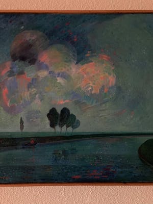 Dirk Breed - Landschap met boompjes kopen? Bied vanaf 1500!