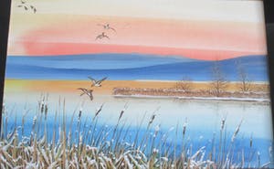 Ari Stolk - Gekleurd winterlandschap kopen? Bied vanaf 25!