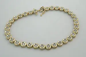 41- Chique gouden (14krt) & diamanten (2.00ct) "Tennis" dames-armband kopen? Bied vanaf 1170!