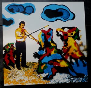 Karel Appel - Kleurenzeefdruk de tovenaar handgesigneerd uit 1977 kopen? Bied vanaf 225!