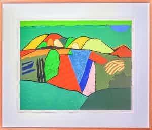 Ronald Boonacker - Zeefdruk, Andalucia - Ingelijst verkocht voor € 100!