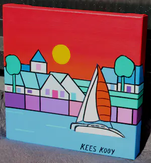 Kees Kooy - Olieverf op doek kopen? Bied vanaf 225!