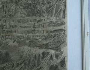 Hubert Bekman - Ingelijste tekening, Schapen - ingelijst – 1945 kopen? Bied vanaf 25!