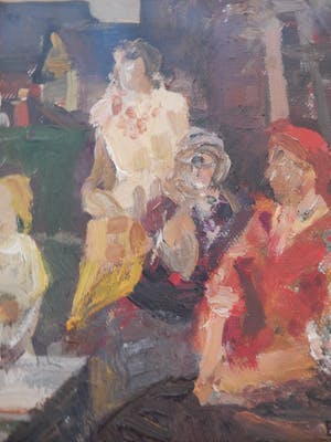 Yakov Tarasovich Besperstov - evening village scene kaufen? Bieten Sie von 250!