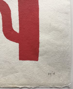 Klaas Gubbels - sjabloondruk 'Rode kan' - 2016 - oplage EA kopen? Bied vanaf 250!