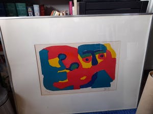 Karel Appel - Man met sjaal kopen? Bied vanaf 250!
