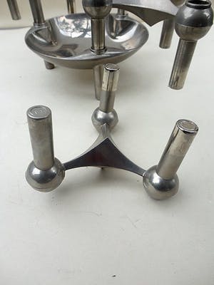 BMF - Fritz Nagel 4 kandelaars met bakje kopen? Bied vanaf 75!