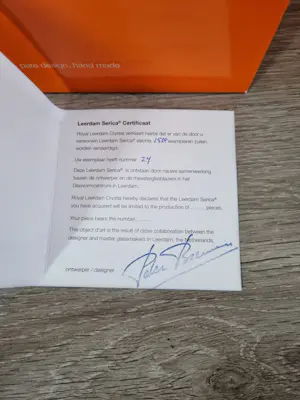 Peter Bremers - Leerdam glas kopen? Bied vanaf 375!