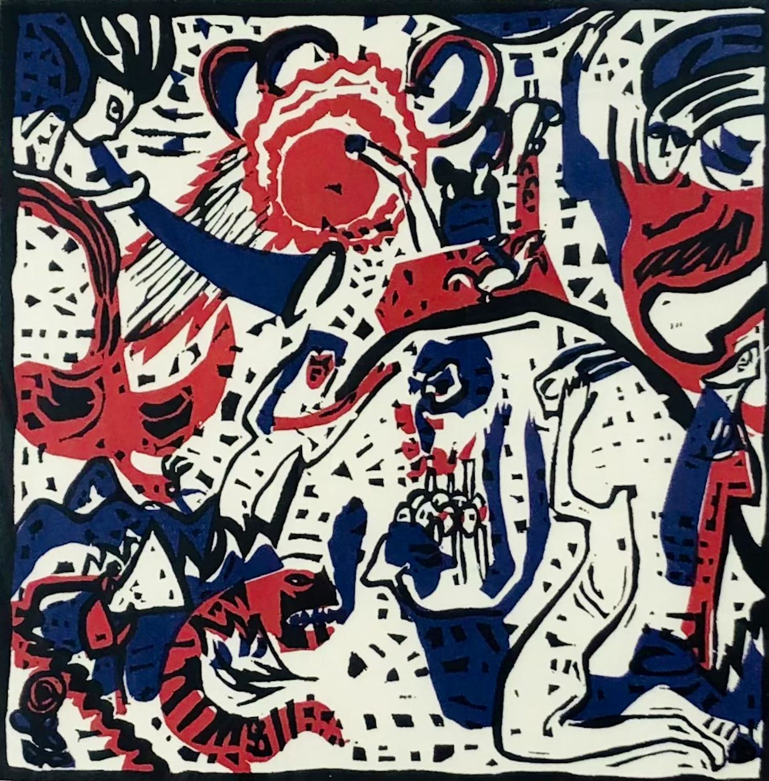 Wassily Kandinsky - Grosse Auferstehung uit Derriére le Miror nr.42 1951 met lijst! kopen? Bied vanaf 1!