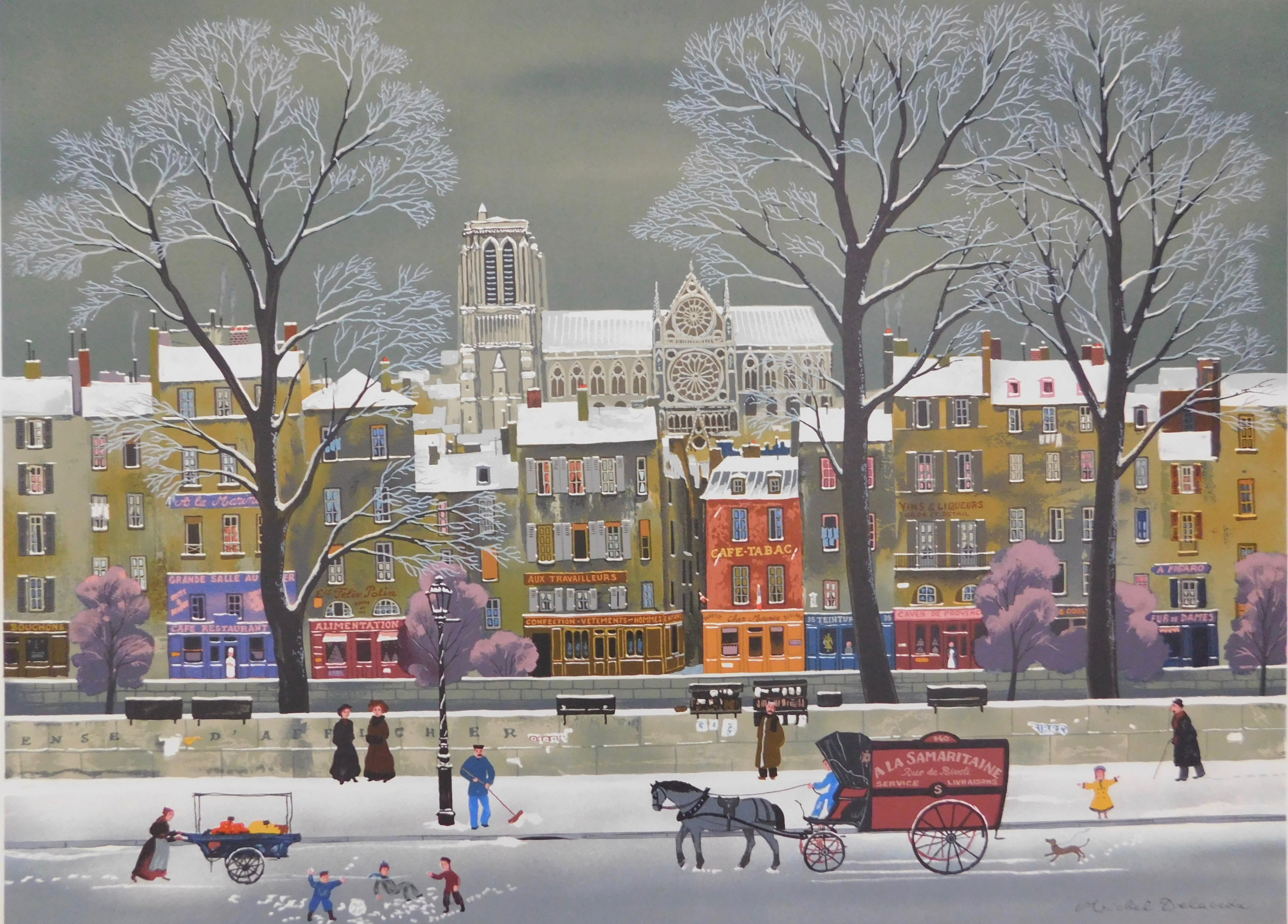 Michel Delacroix - La Neige sur la Seine kopen? Bied vanaf 80!