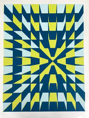 Henri Patez - Geometrische compositie verkocht voor € 100!