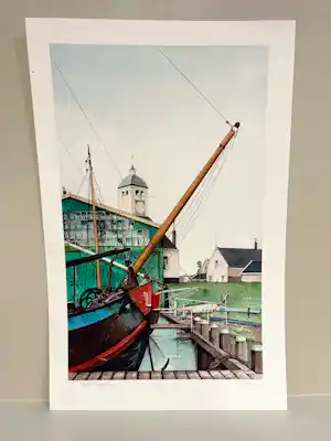 Ciano Siewert - Zeilschip met zicht op kerk kaufen? Bieten Sie von 30!