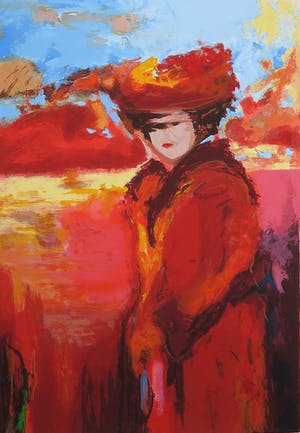 Annemiki Bok - Zeefdruk, De Wandeling kopen? Bied vanaf 1!