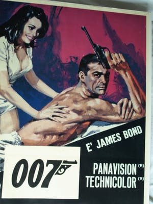 Curiosa - Italiaans filmaffiche : James Bond 007 , Thunderball , Sean Connery - 1965 kopen? Bied vanaf 1!