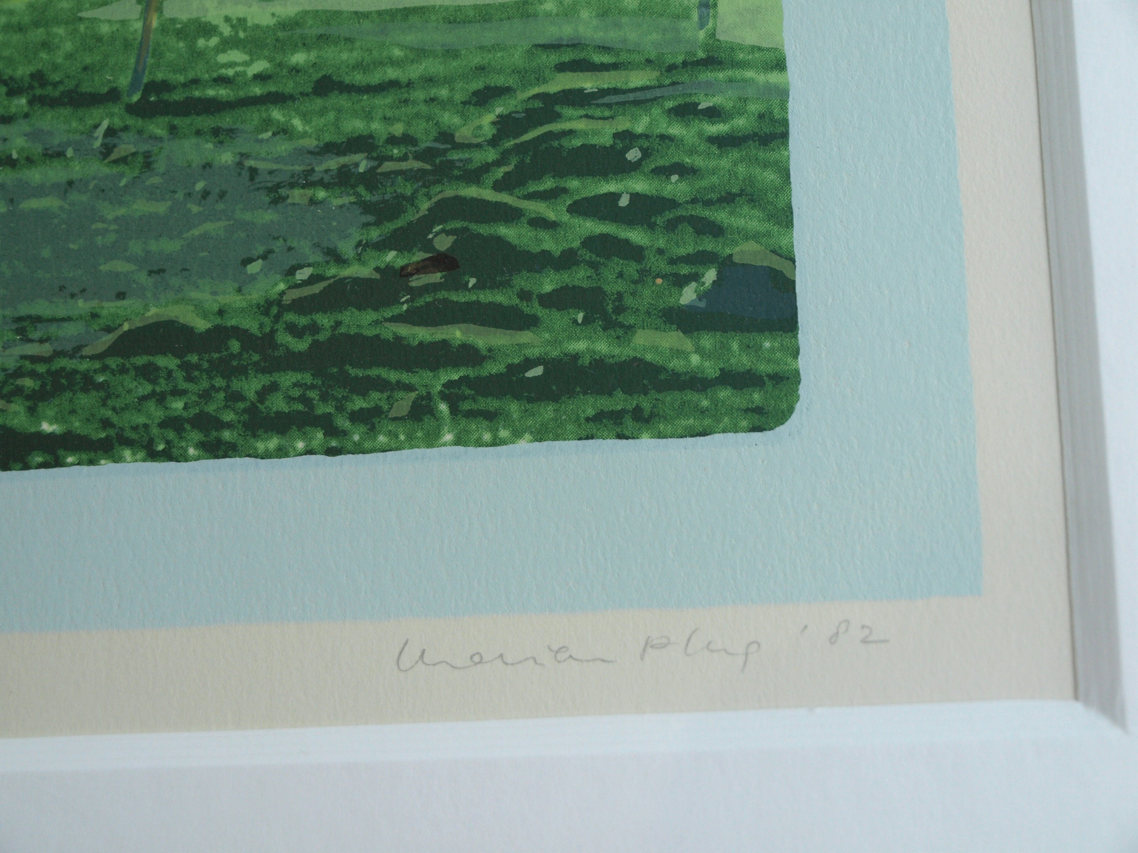 Marian Plug - Zeefdruk , IJsland I – gesigneerd & ingelijst – 1982 kopen? Bied vanaf 30!