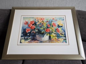 Jaap van Veen - Bloemstilleven - Gesigneerd & Ingelijst kopen? Bied vanaf 35!