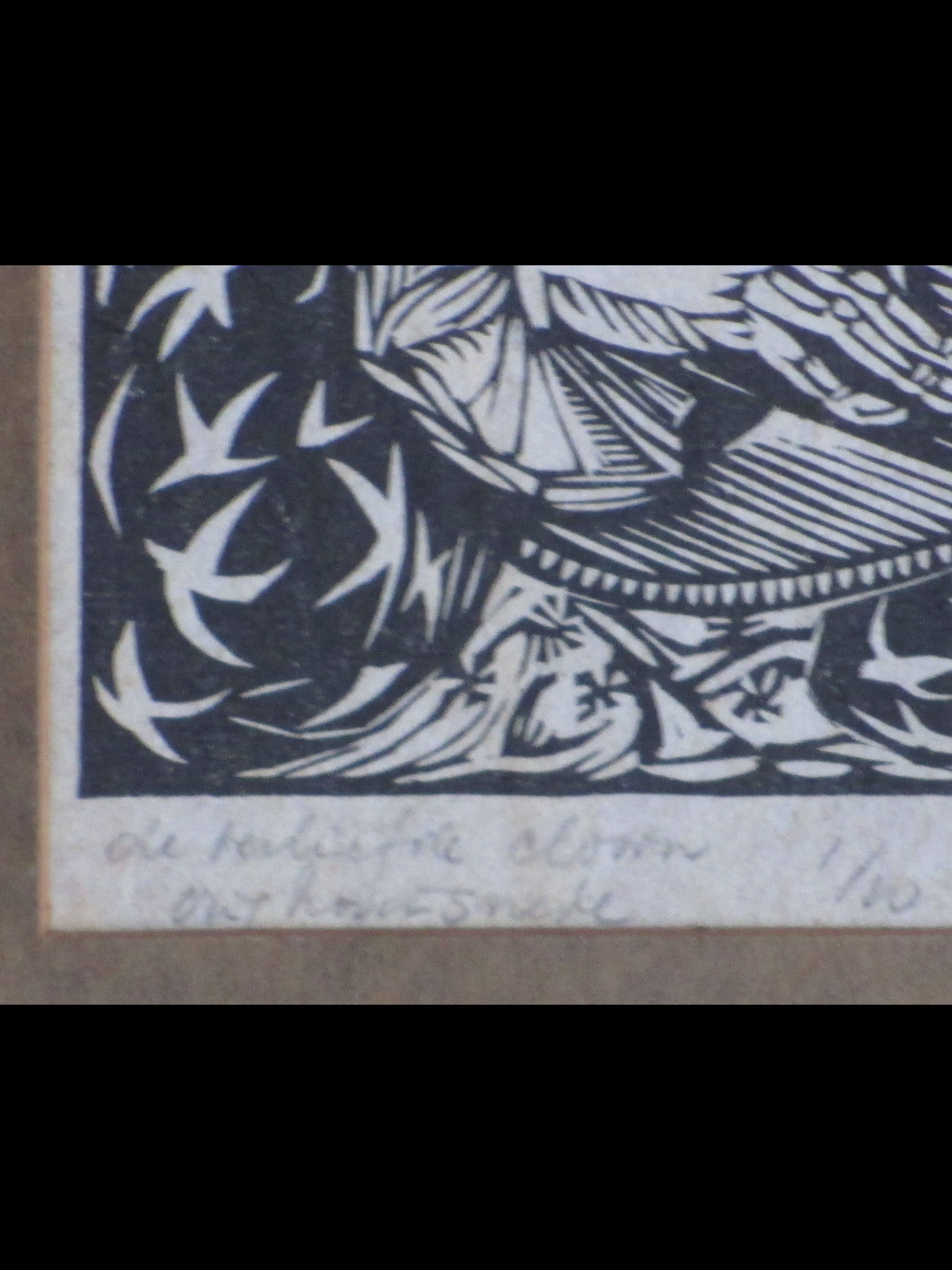 Fokko Mees - De verliefde Clown - Houtsnede kopen? Bied vanaf 50!