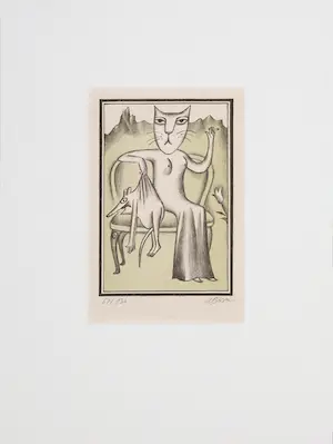 Adolf Born - Litho, De vangst kopen? Bied vanaf 200!