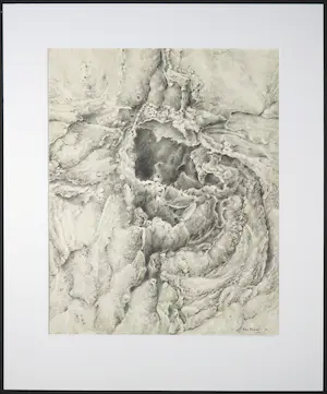Ton Pape - Potloodtekening, Natuurlijke vormen kopen? Bied vanaf 1!