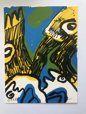 Bengt Lindstrom - Twee originele gekleurde lithografieën - Gesigneerd - XXV kopen? Bied vanaf 80!