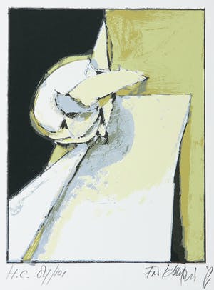 Fon Klement - Zeefdruk, Zonder titel kopen? Bied vanaf 20!