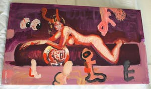 Peter Klashorst - Acrylverf op doek , “Monica Lewinsky” – 2018 – 60 x 105 cm kopen? Bied vanaf 350!