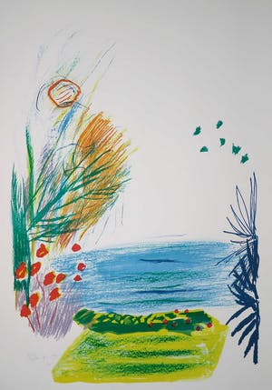 Pieter Defesche - Litho, Z.T. Landschap kopen? Bied vanaf 1!