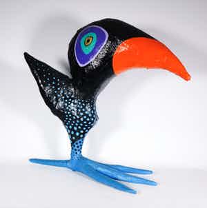 Niet of onleesbaar gesigneerd - Beeld van papier-maché, L'esquine (Groot) verkocht voor € 10!