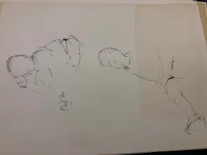 Phil Vermeer-Weterings - twee kinderen (meerdere tekeningen) kopen? Bied vanaf 50!