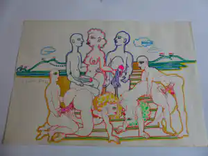 Ernst Vijlbrief - Stifttekening Expliciete erotische jaren 60 verkauft für € 45!