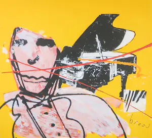 Herman Brood - Zeefdruk, Vleugel - Ingelijst (groot) kopen? Bied vanaf 550!