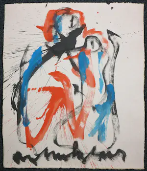 Anton Heyboer - Oost-indische inkt en acryl op dik papier, Figuur kopen? Bied vanaf 200!