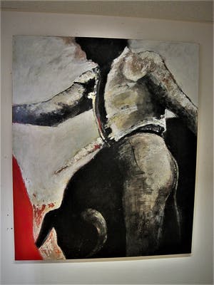 Jola Kamperman - Groot & Expressionistisch olieverf "De Stierenvechter / Toreador" kopen? Bied vanaf 20!