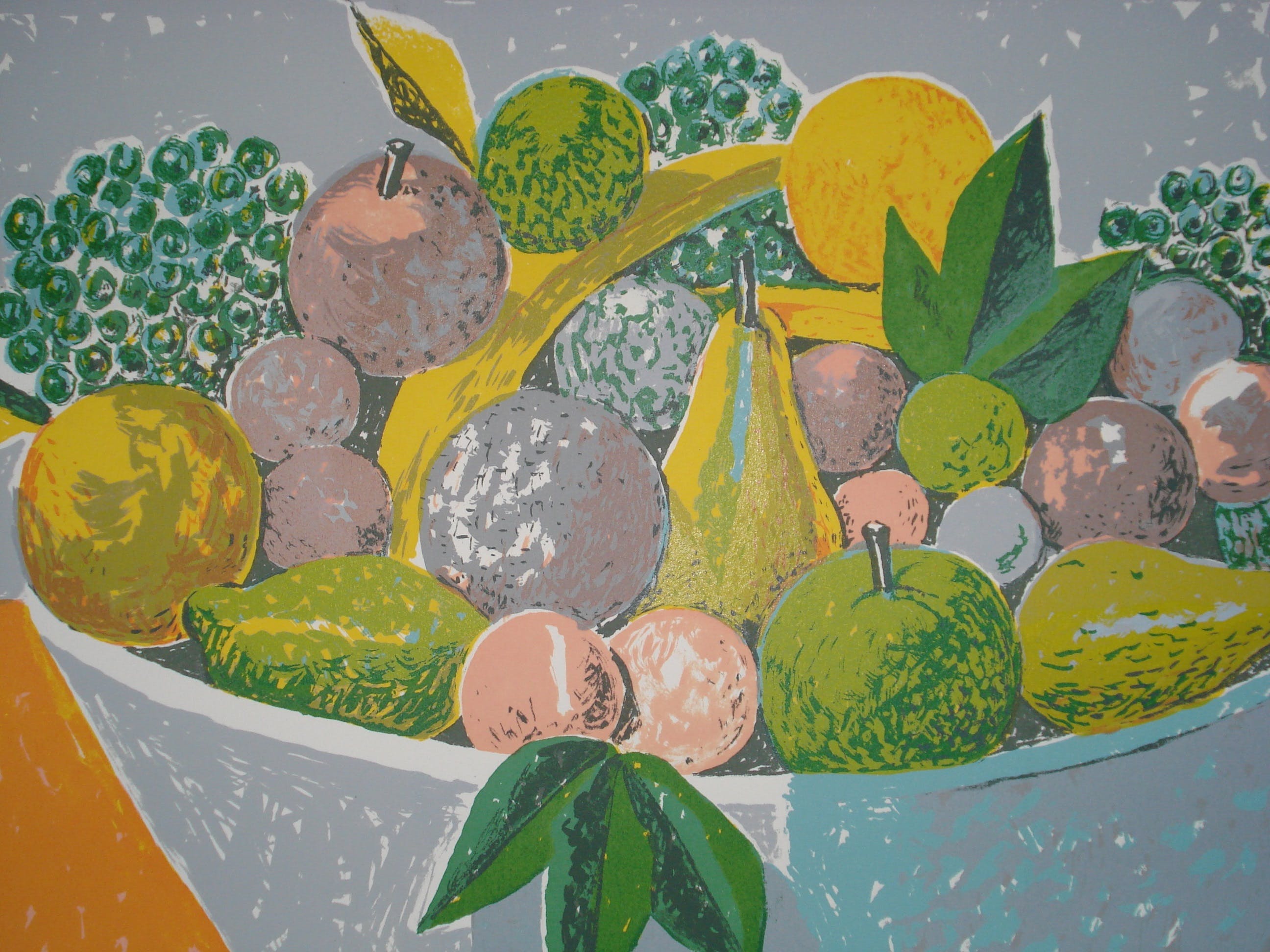 Hendrik Jan Visser - Schaal met fruit. kopen? Bied vanaf 1!