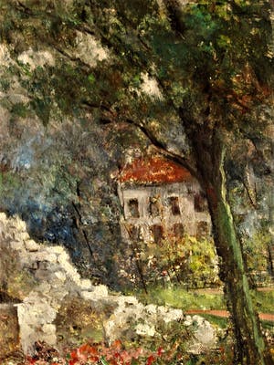 Walter Neuhof - Omstreeks 1940 - Romantisch olieverf "Maastricht de pater VinckToren" gesigneerd kopen? Bied vanaf 10!