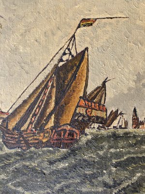 Niet of onleesbaar gesigneerd - Hollandse school - zee kopen? Bied vanaf 1!